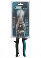 Ножницы по металлу Gross "PIRANHA",250мм, прямой рез, сталь-CrMo, двухкомп.рукоятки  картинка